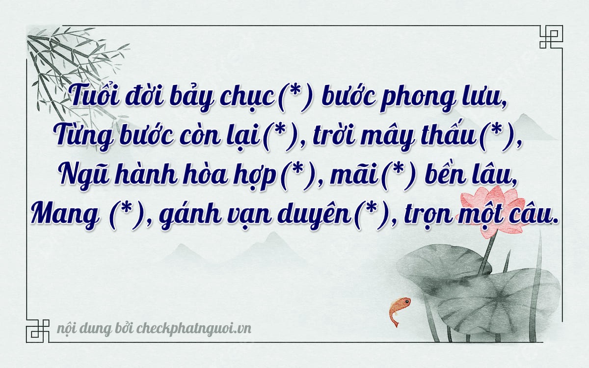 Bài thơ ý nghĩa cho <b>biển số 18L1-27081</b> tại website checkphatnguoi.vn