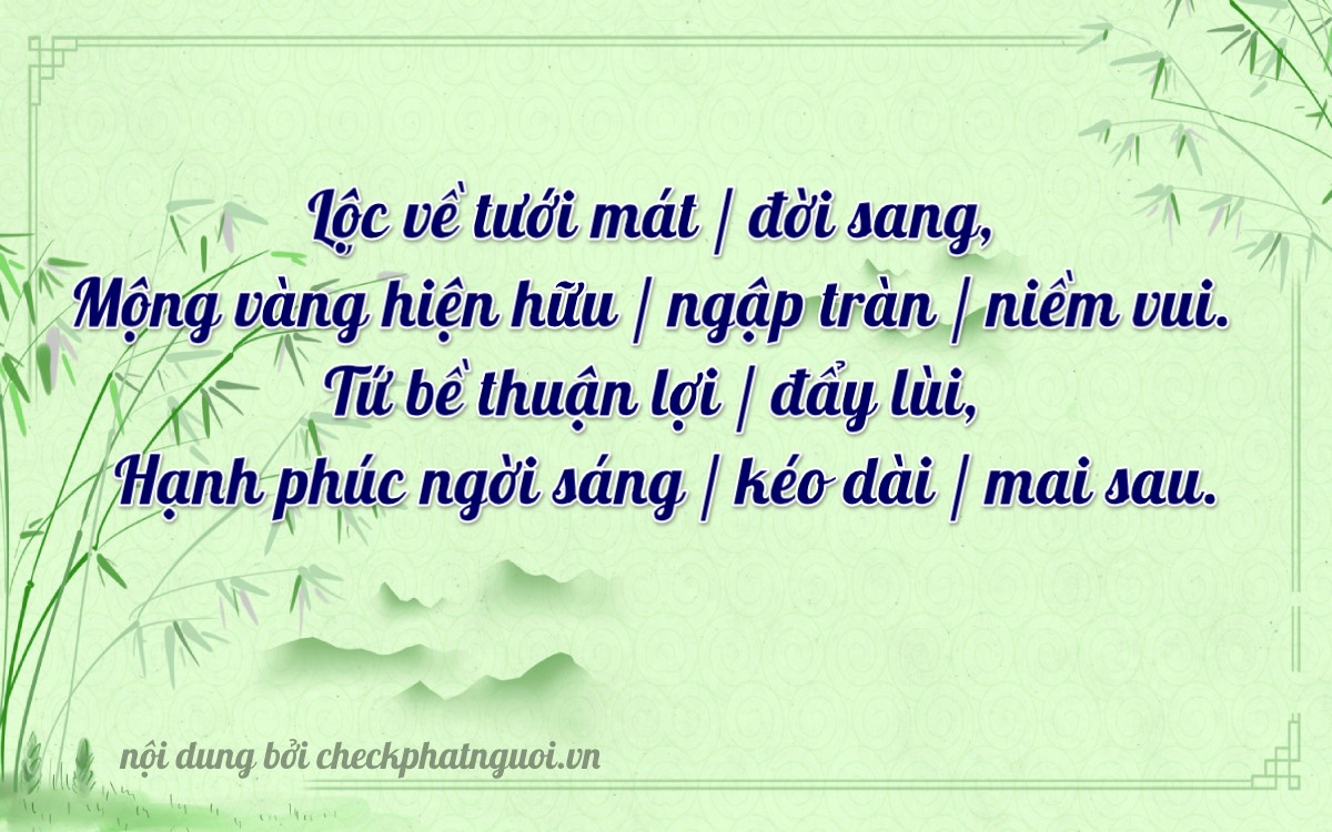 Bài thơ ý nghĩa cho <b>biển số 18L1-27436</b> tại website checkphatnguoi.vn