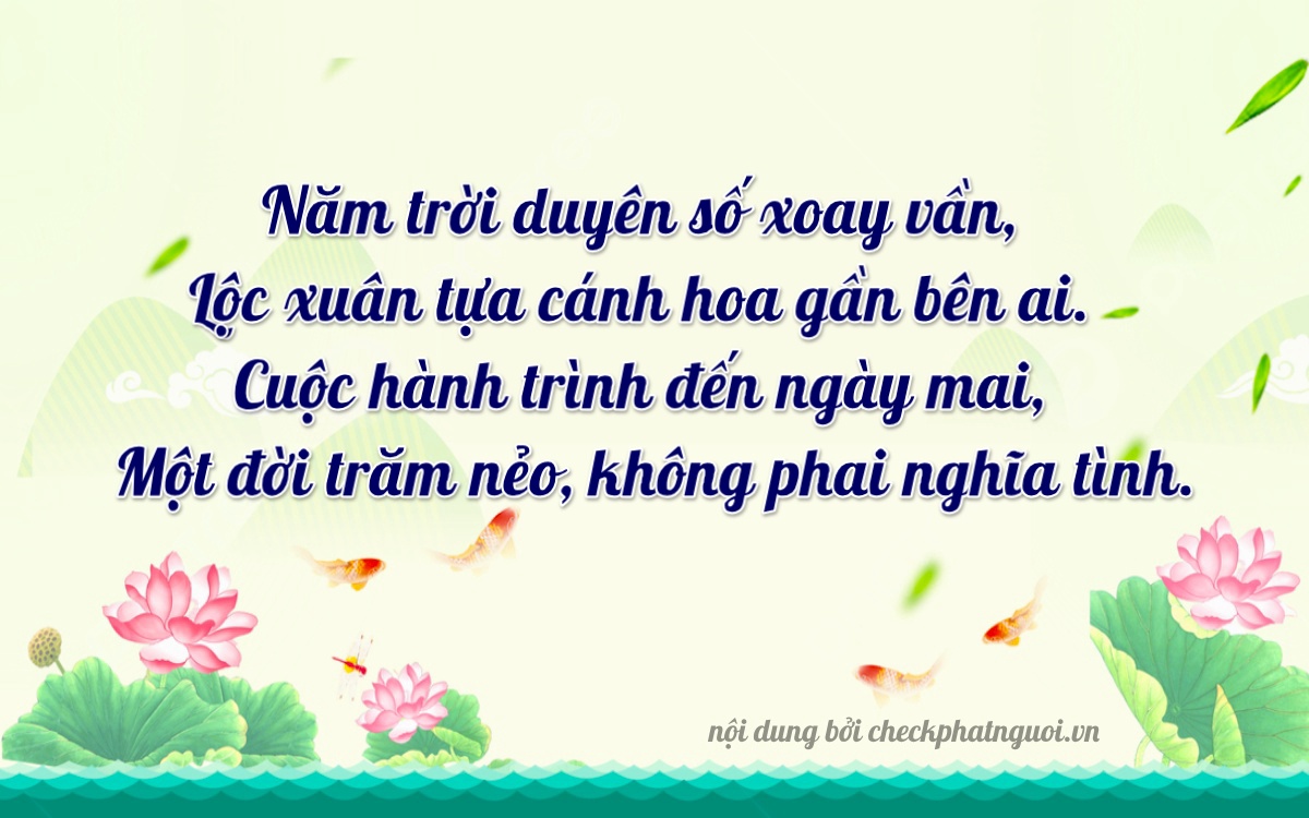 Bài thơ ý nghĩa cho <b>biển số 18L1-51926</b> tại website checkphatnguoi.vn