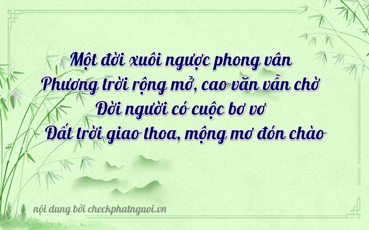 Bài thơ ý nghĩa cho <b>biển số 18P-19902</b> tại website checkphatnguoi.vn