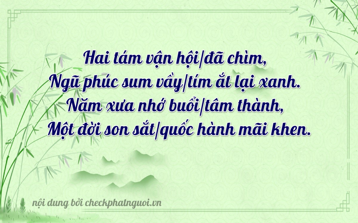 Bài thơ ý nghĩa cho <b>biển số 18Z-28551</b> tại website checkphatnguoi.vn