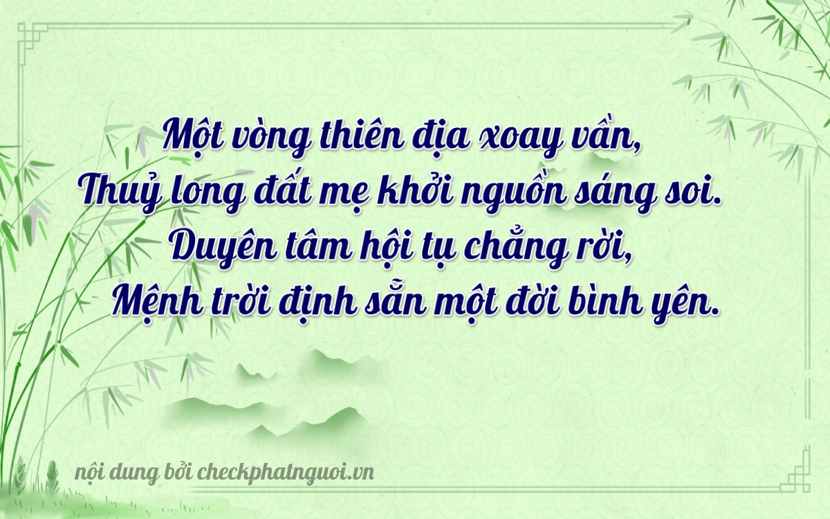 Bài thơ ý nghĩa cho <b>biển số 19161</b> tại website checkphatnguoi.vn