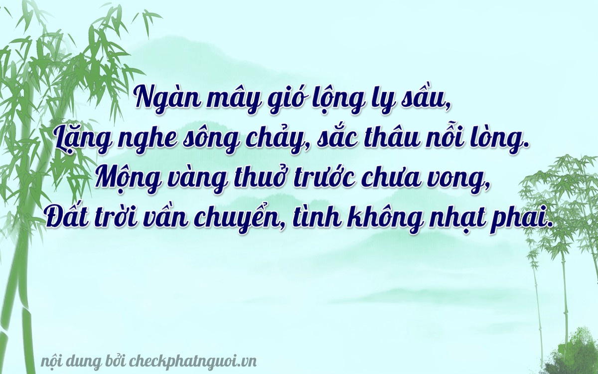 Bài thơ ý nghĩa cho <b>biển số 19511</b> tại website checkphatnguoi.vn