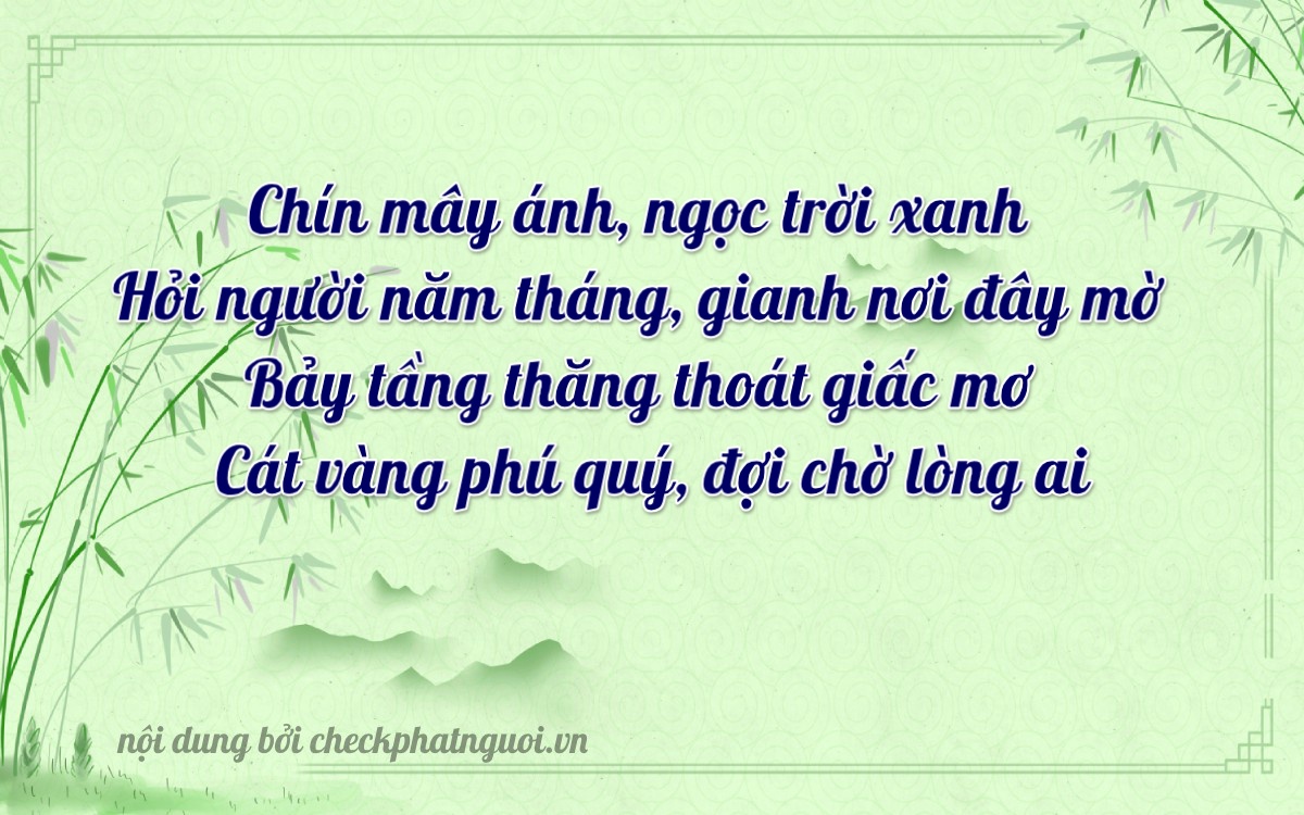 Bài thơ ý nghĩa cho <b>biển số 19777</b> tại website checkphatnguoi.vn