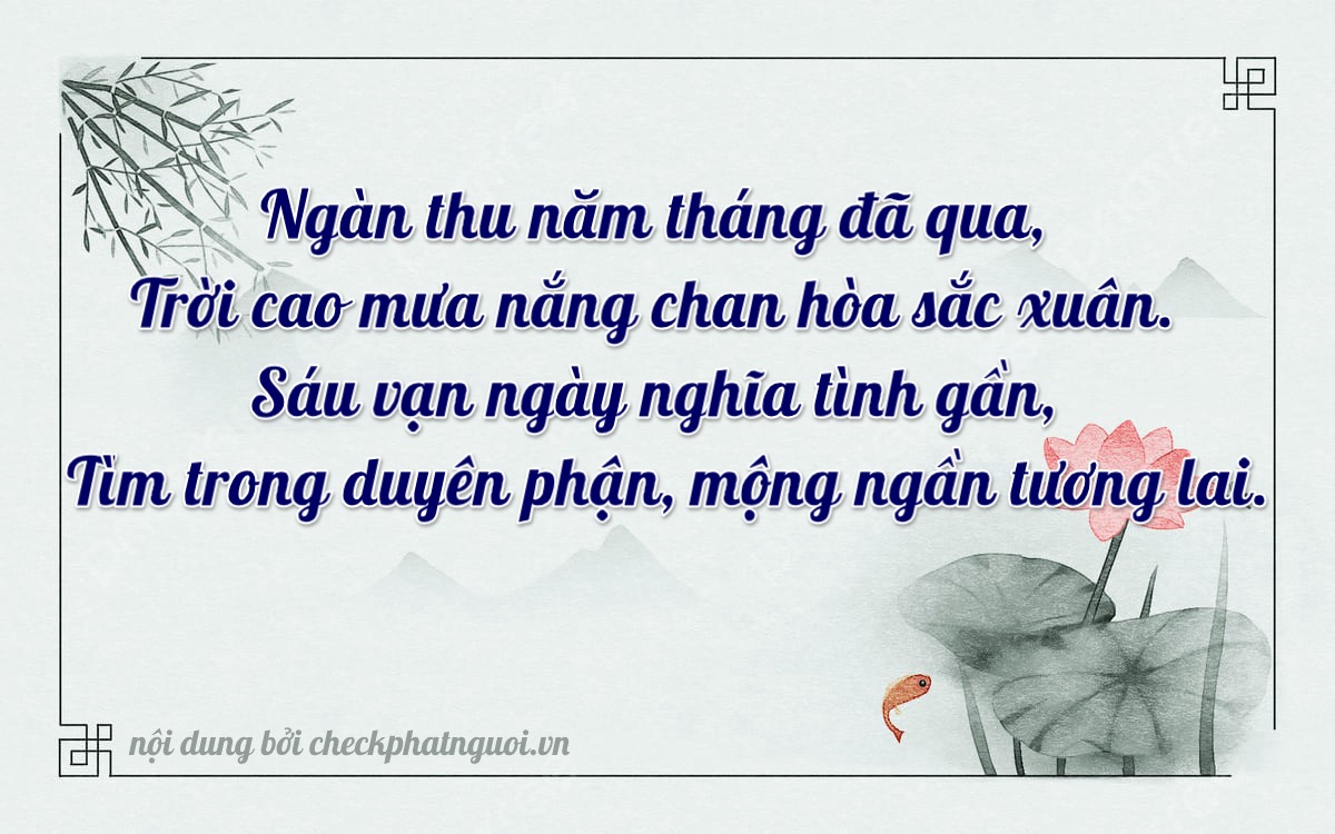 Bài thơ ý nghĩa cho <b>biển số 19800</b> tại website checkphatnguoi.vn