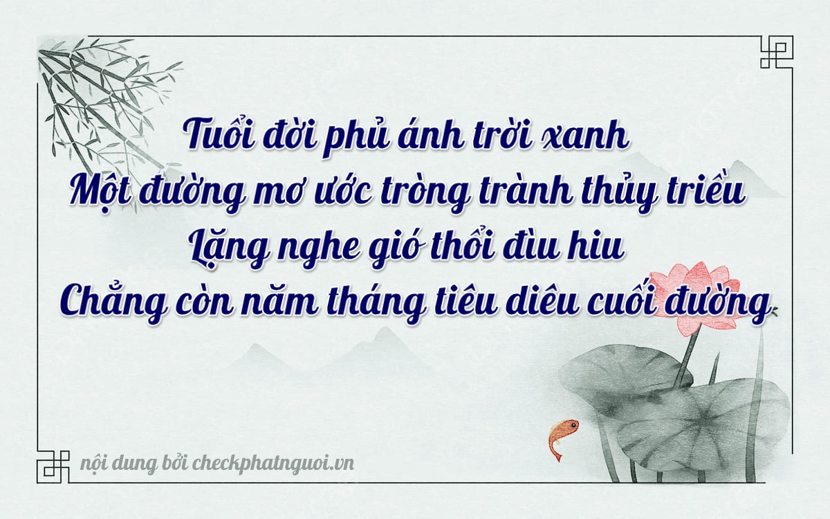 Bài thơ ý nghĩa cho <b>biển số 19993</b> tại website checkphatnguoi.vn