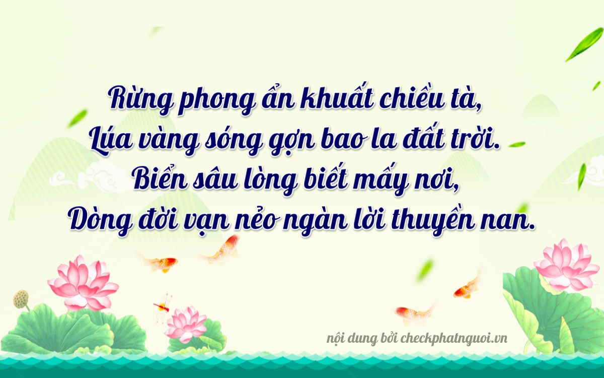 Bài thơ ý nghĩa cho <b>biển số 19A-12854</b> tại website checkphatnguoi.vn