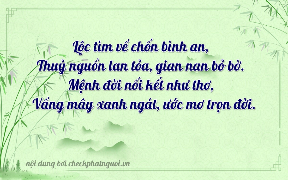 Bài thơ ý nghĩa cho <b>biển số 19A-17259</b> tại website checkphatnguoi.vn