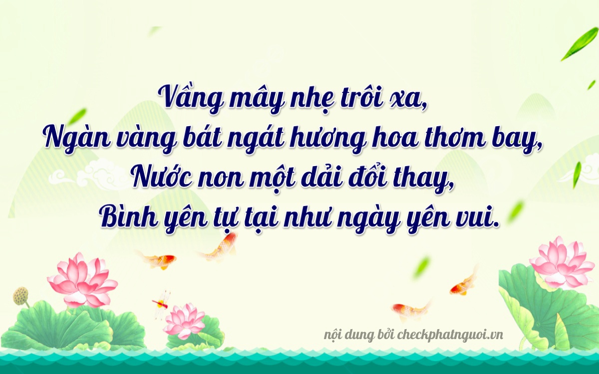 Bài thơ ý nghĩa cho <b>biển số 19A-19235</b> tại website checkphatnguoi.vn