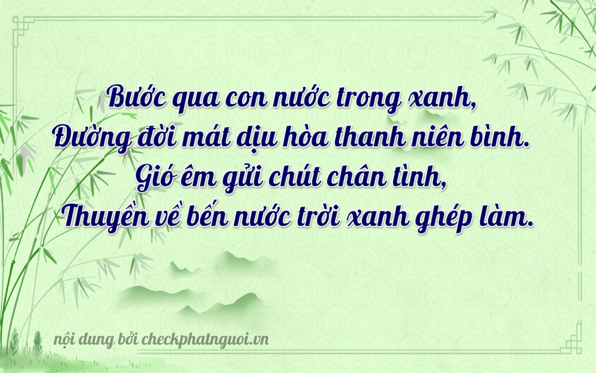 Bài thơ ý nghĩa cho <b>biển số 19A-25822</b> tại website checkphatnguoi.vn