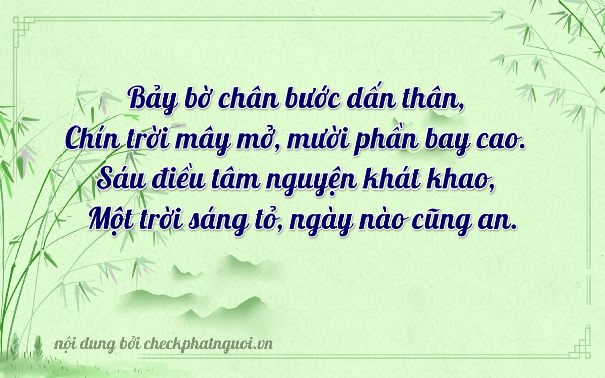 Bài thơ ý nghĩa cho <b>biển số 19A-27916</b> tại website checkphatnguoi.vn