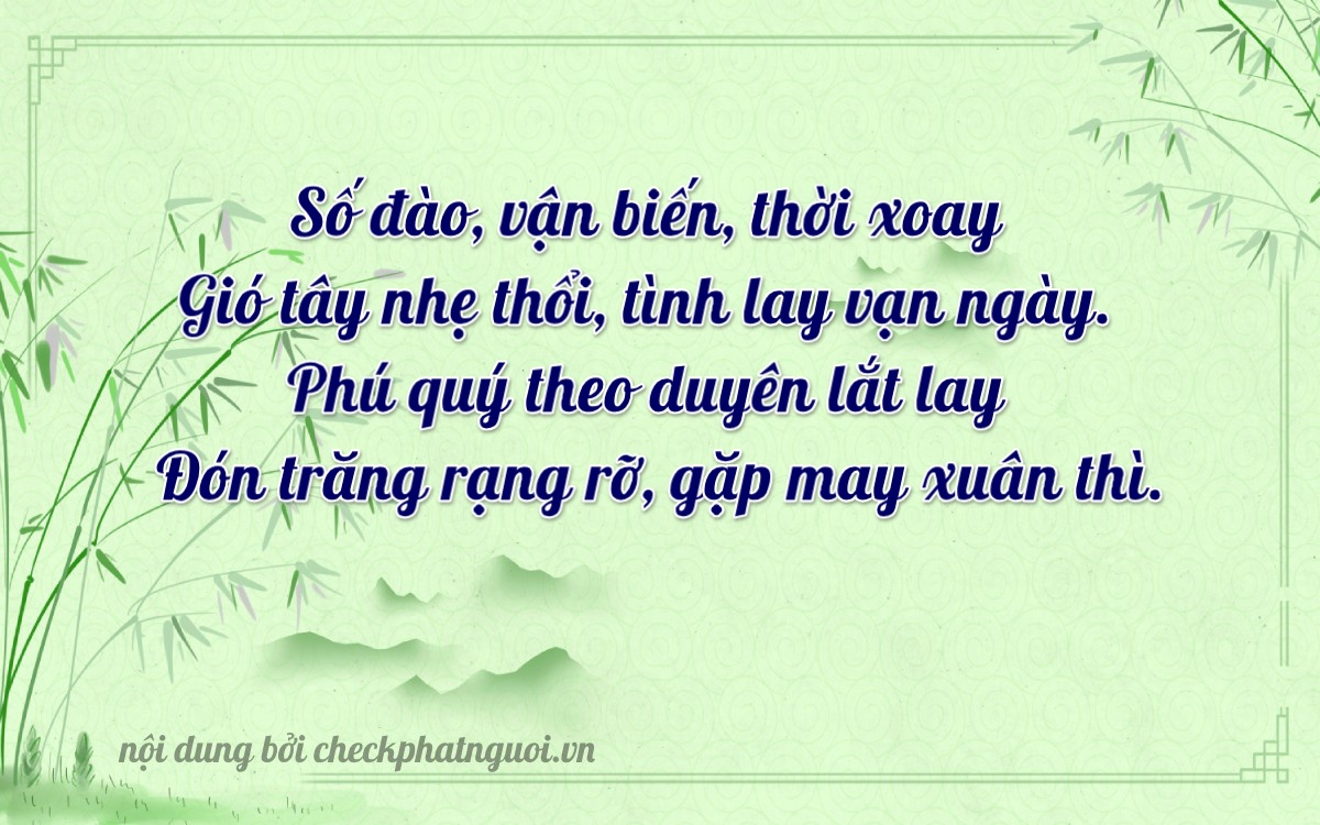 Bài thơ ý nghĩa cho <b>biển số 19A-28849</b> tại website checkphatnguoi.vn