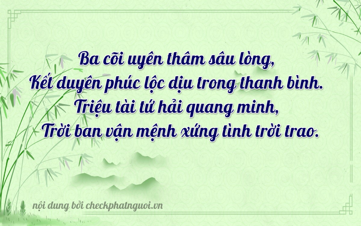 Bài thơ ý nghĩa cho <b>biển số 19A-31384</b> tại website checkphatnguoi.vn