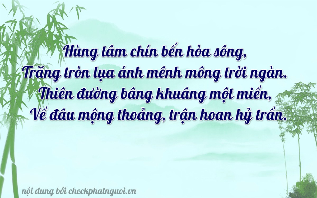 Bài thơ ý nghĩa cho <b>biển số 19A-32545</b> tại website checkphatnguoi.vn