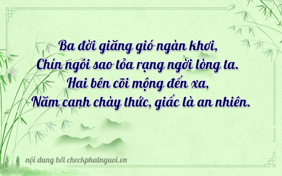 Bài thơ ý nghĩa cho <b>biển số 19A-32958</b> tại website checkphatnguoi.vn