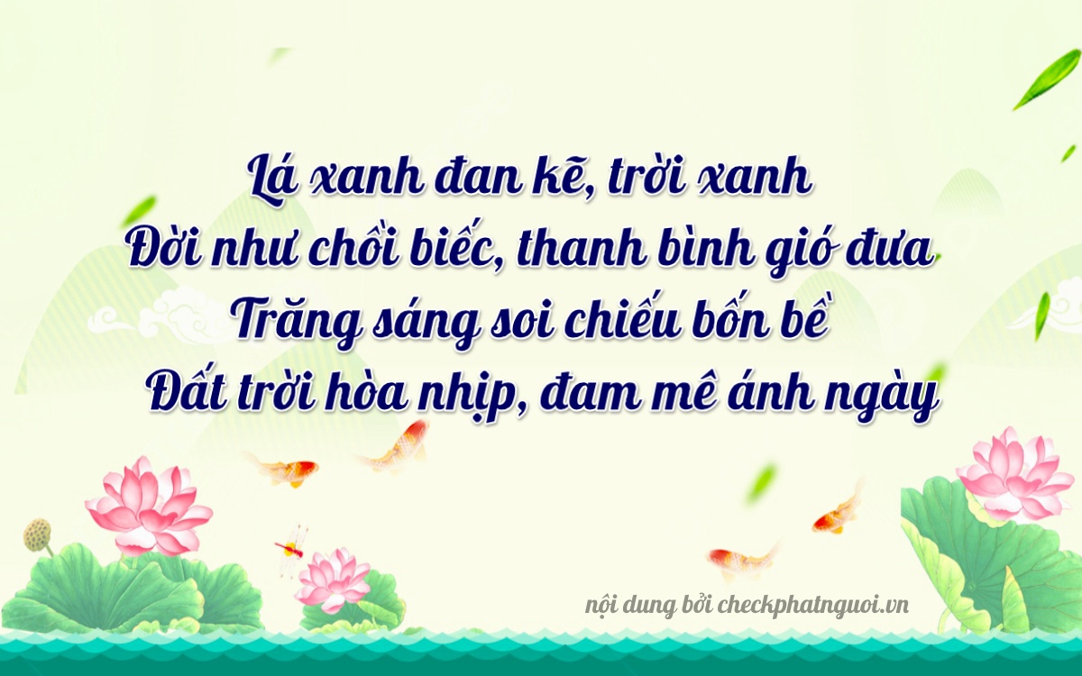 Bài thơ ý nghĩa cho <b>biển số 19A-33259</b> tại website checkphatnguoi.vn