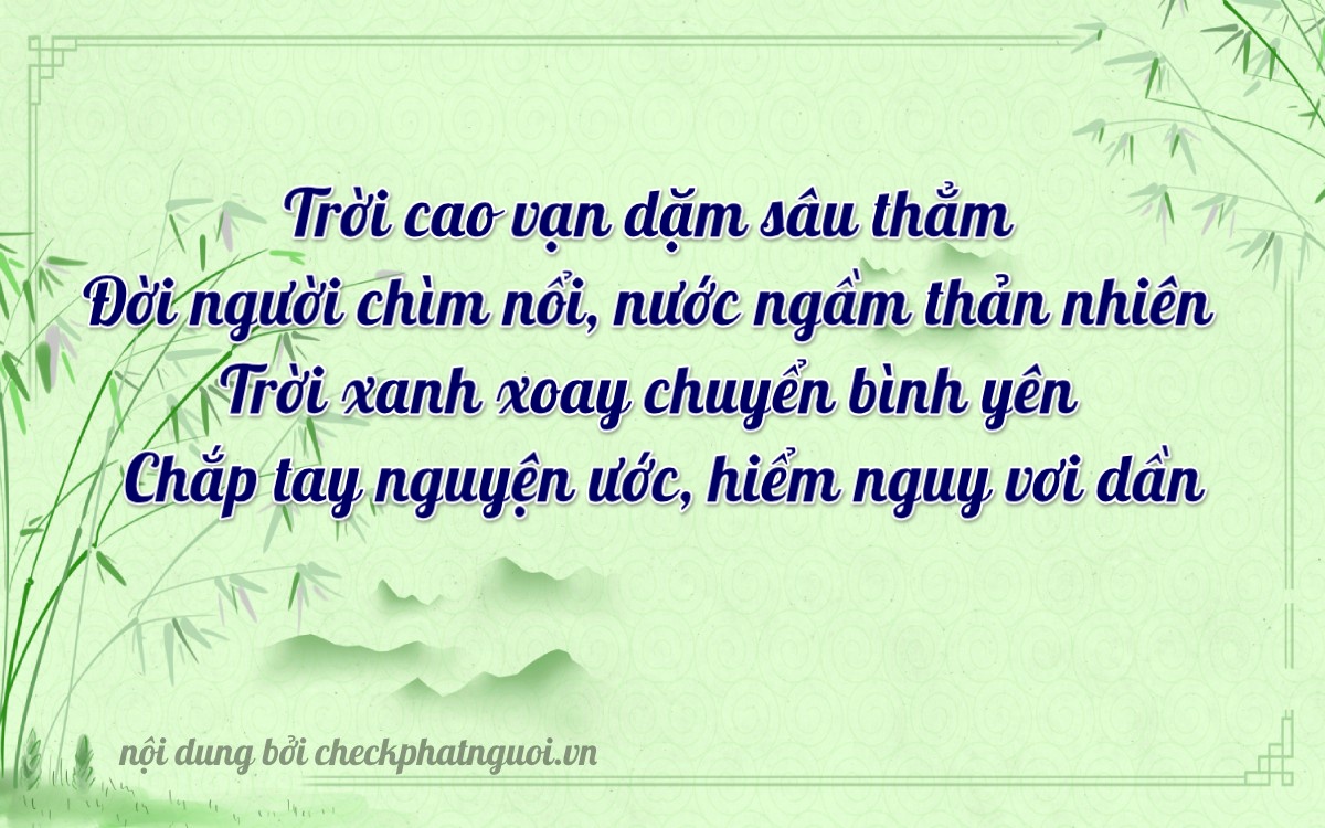 Bài thơ ý nghĩa cho <b>biển số 19A-37142</b> tại website checkphatnguoi.vn