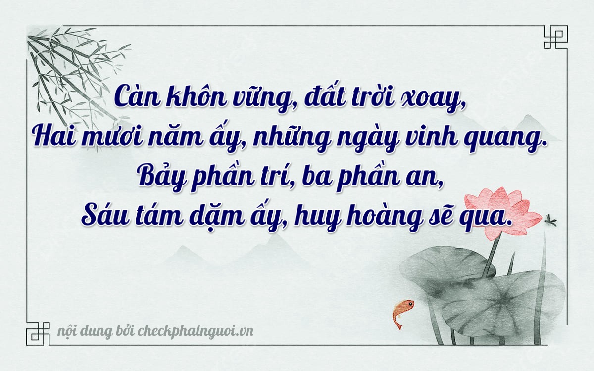 Bài thơ ý nghĩa cho <b>biển số 19A-37672</b> tại website checkphatnguoi.vn