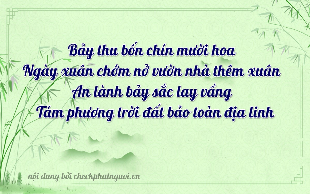 Bài thơ ý nghĩa cho <b>biển số 19A-41728</b> tại website checkphatnguoi.vn