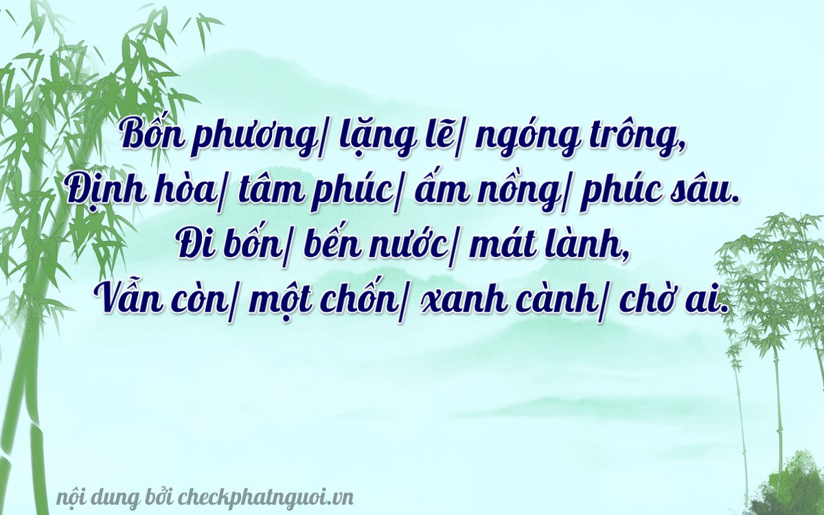 Bài thơ ý nghĩa cho <b>biển số 19A-42444</b> tại website checkphatnguoi.vn