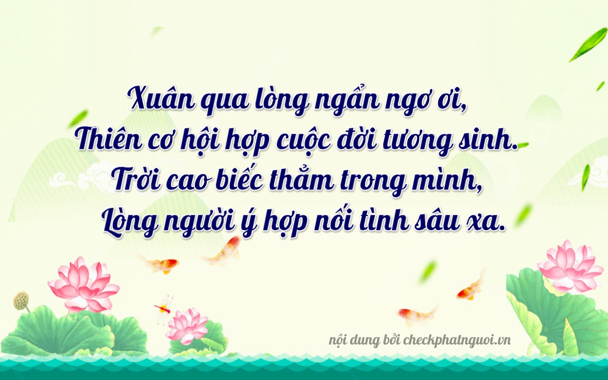 Bài thơ ý nghĩa cho <b>biển số 19A-42728</b> tại website checkphatnguoi.vn