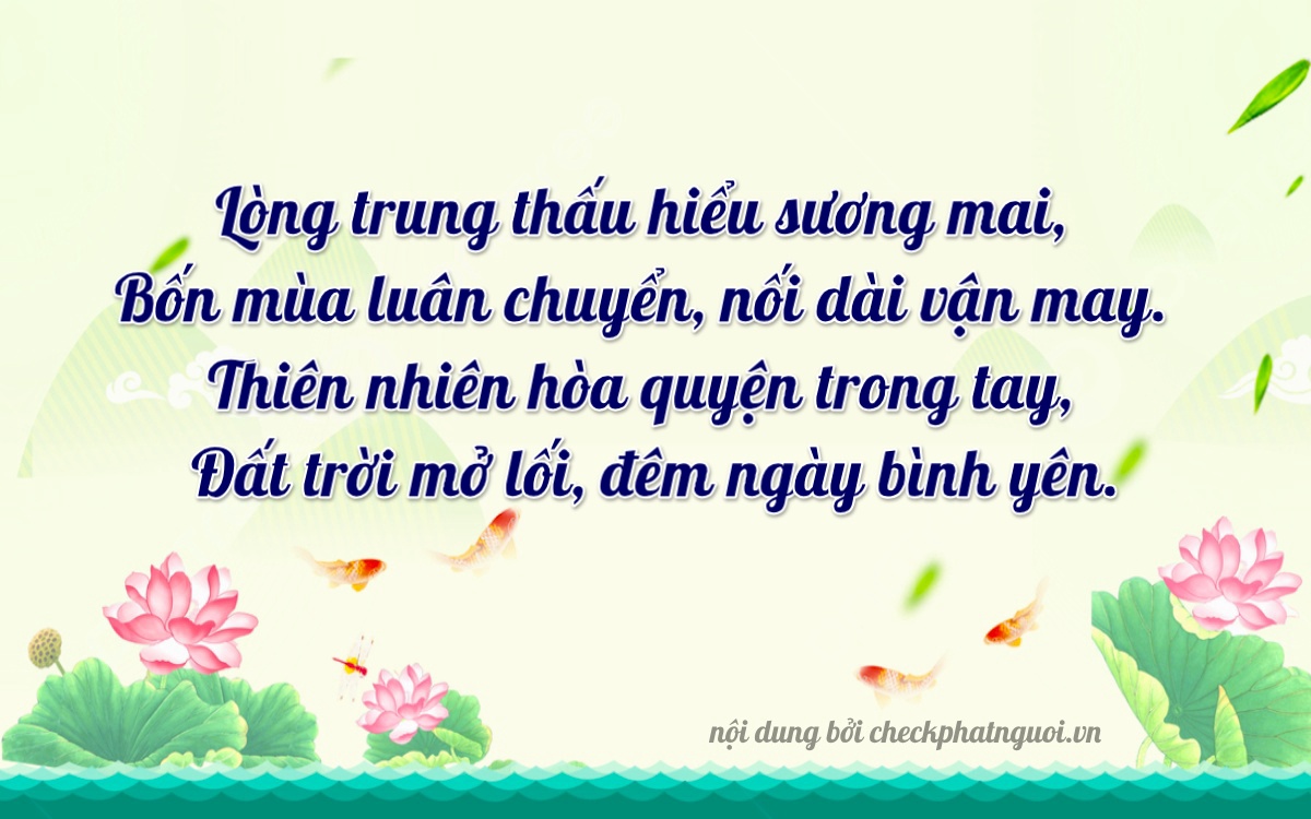 Bài thơ ý nghĩa cho <b>biển số 19A-47119</b> tại website checkphatnguoi.vn