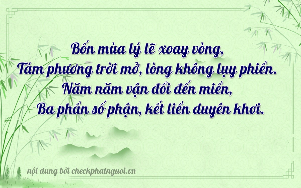 Bài thơ ý nghĩa cho <b>biển số 19A-48583</b> tại website checkphatnguoi.vn