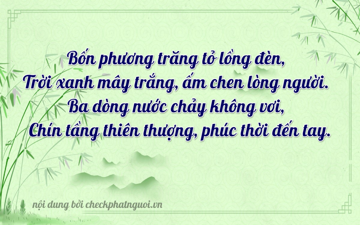 Bài thơ ý nghĩa cho <b>biển số 19A-49329</b> tại website checkphatnguoi.vn