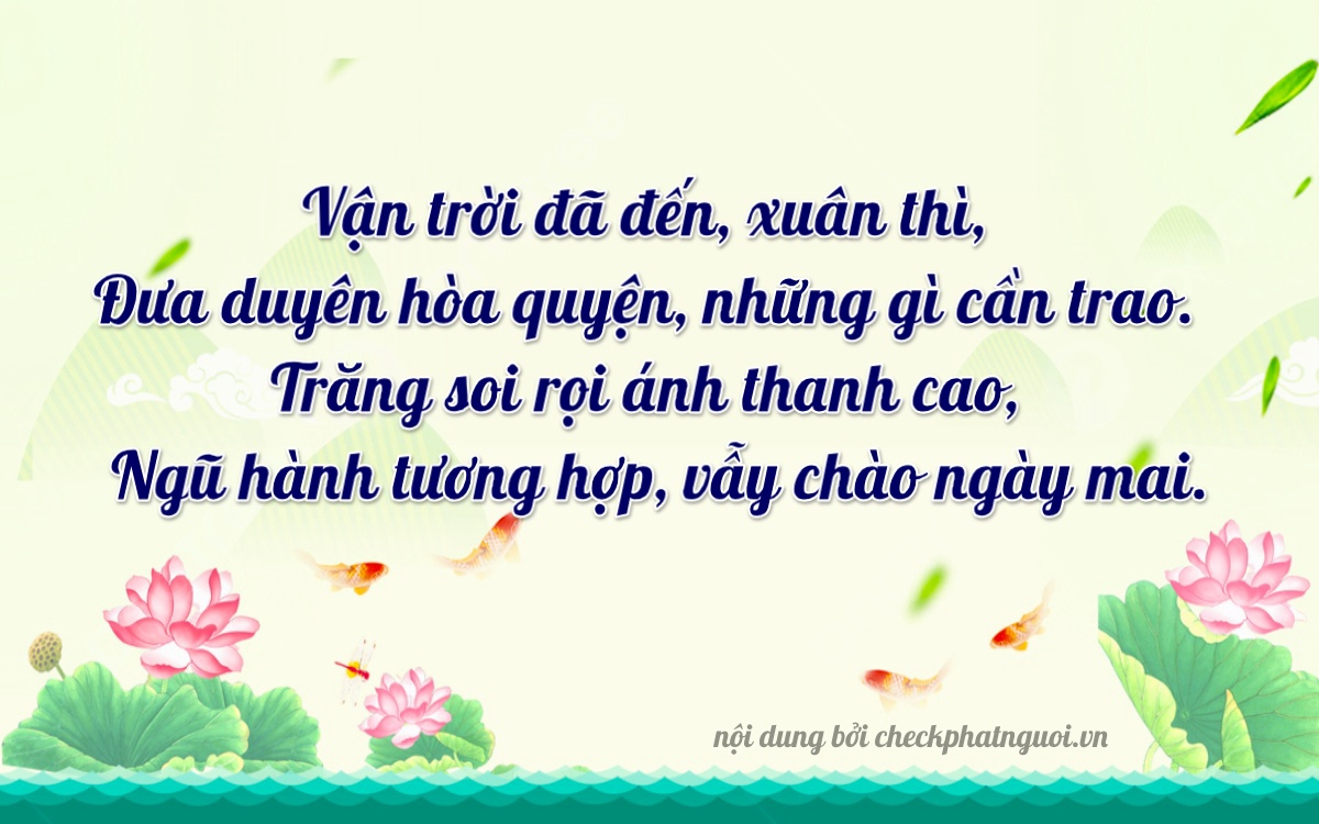 Bài thơ ý nghĩa cho <b>biển số 19A-50351</b> tại website checkphatnguoi.vn