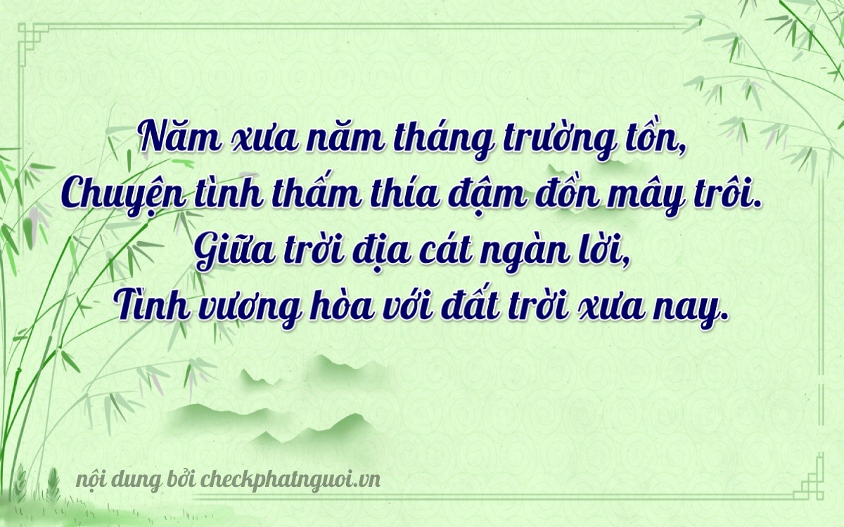 Bài thơ ý nghĩa cho <b>biển số 19A-58272</b> tại website checkphatnguoi.vn
