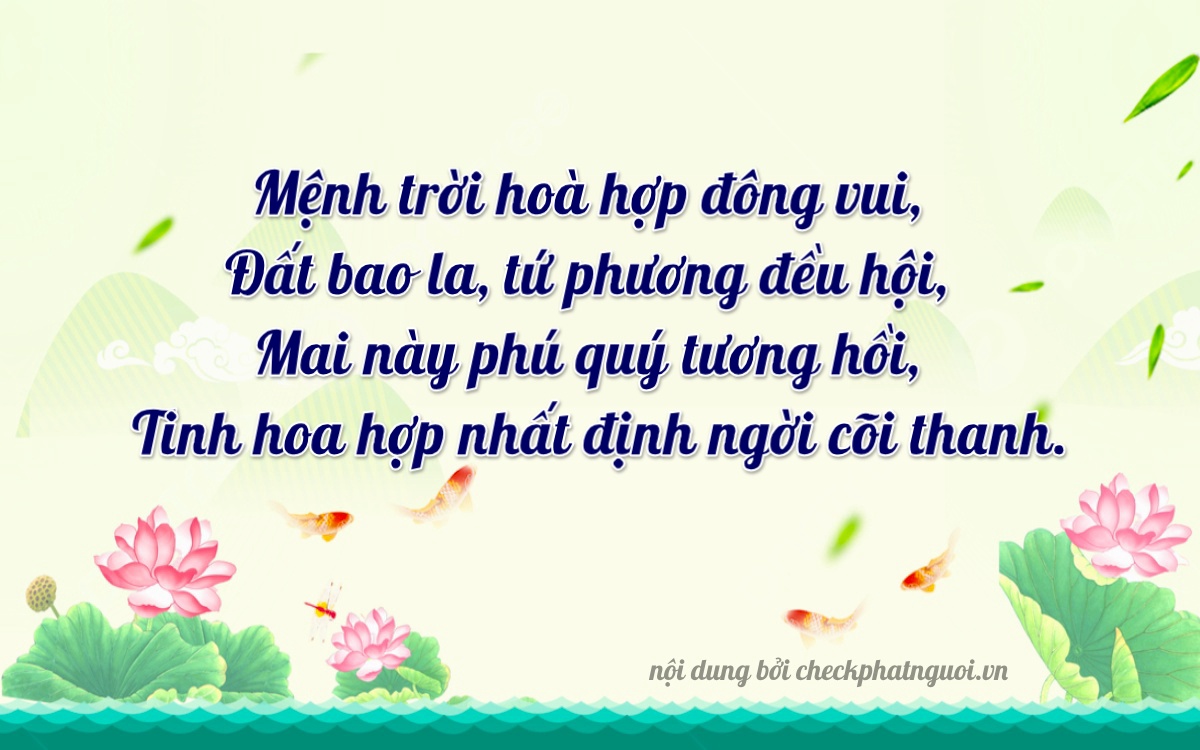 Bài thơ ý nghĩa cho <b>biển số 19A-58587</b> tại website checkphatnguoi.vn