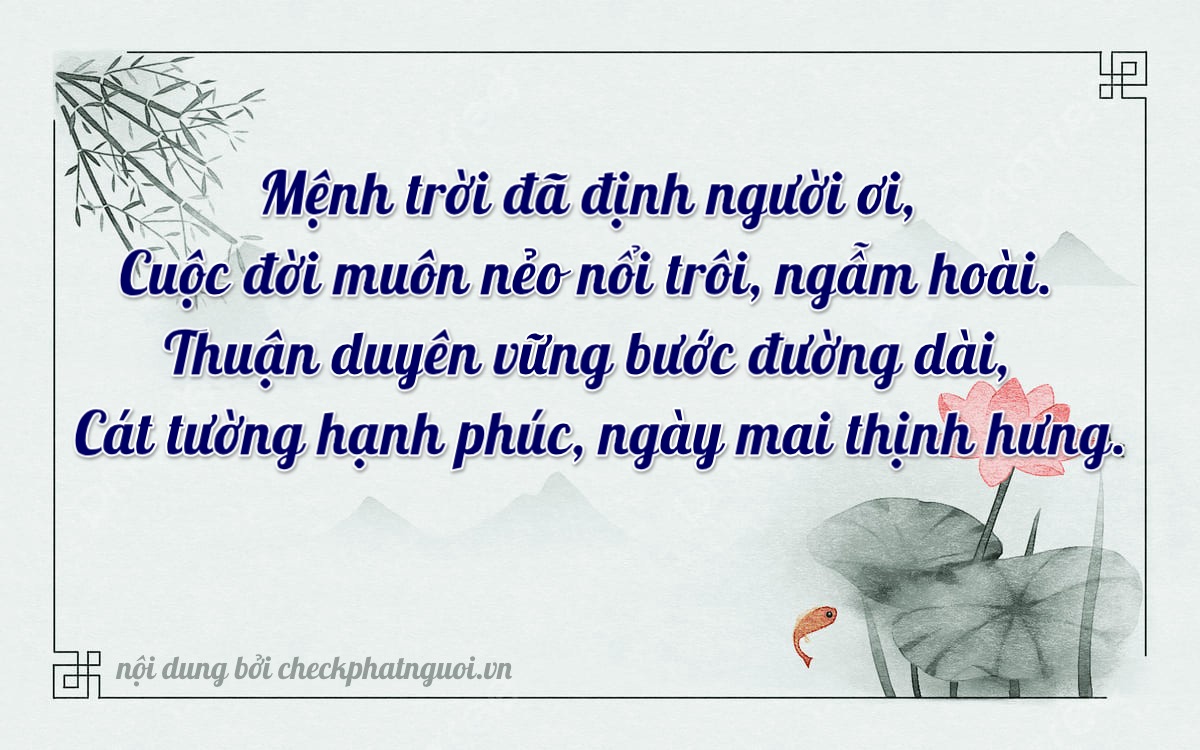 Bài thơ ý nghĩa cho <b>biển số 19A-61272</b> tại website checkphatnguoi.vn