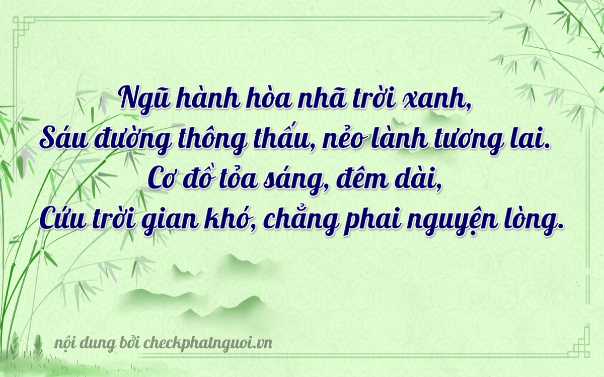 Bài thơ ý nghĩa cho <b>biển số 19A-63237</b> tại website checkphatnguoi.vn