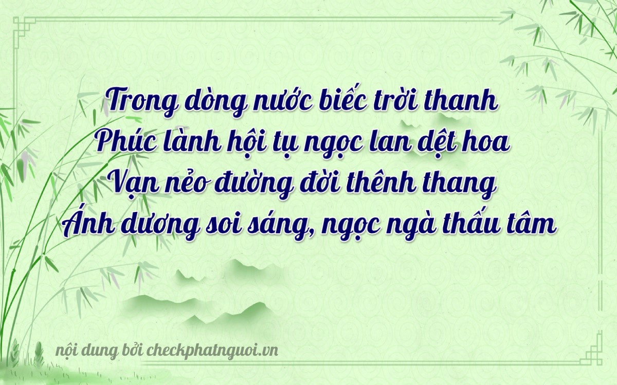 Bài thơ ý nghĩa cho <b>biển số 19A-63618</b> tại website checkphatnguoi.vn