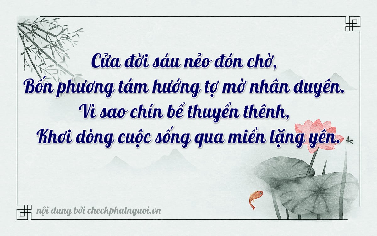 Bài thơ ý nghĩa cho <b>biển số 19A-65494</b> tại website checkphatnguoi.vn