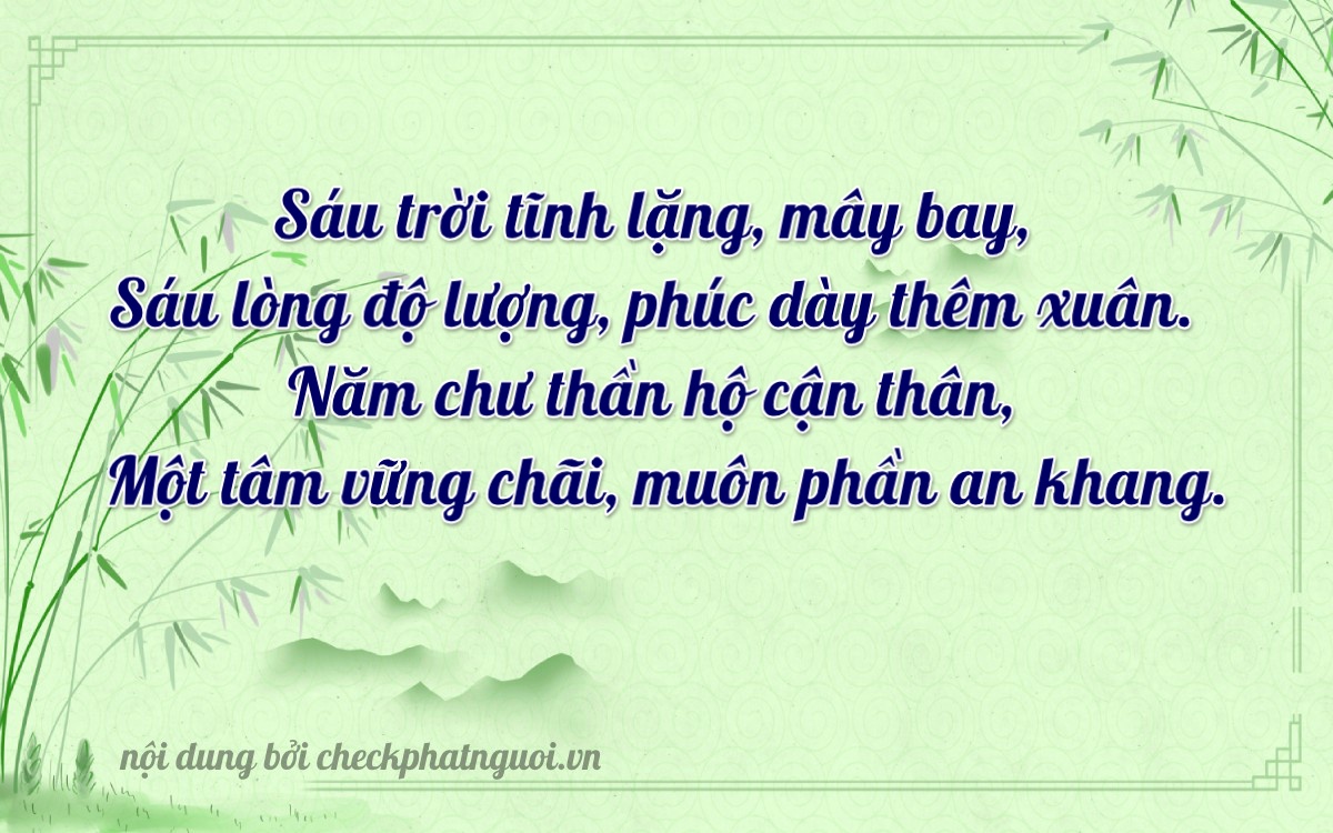 Bài thơ ý nghĩa cho <b>biển số 19A-66515</b> tại website checkphatnguoi.vn