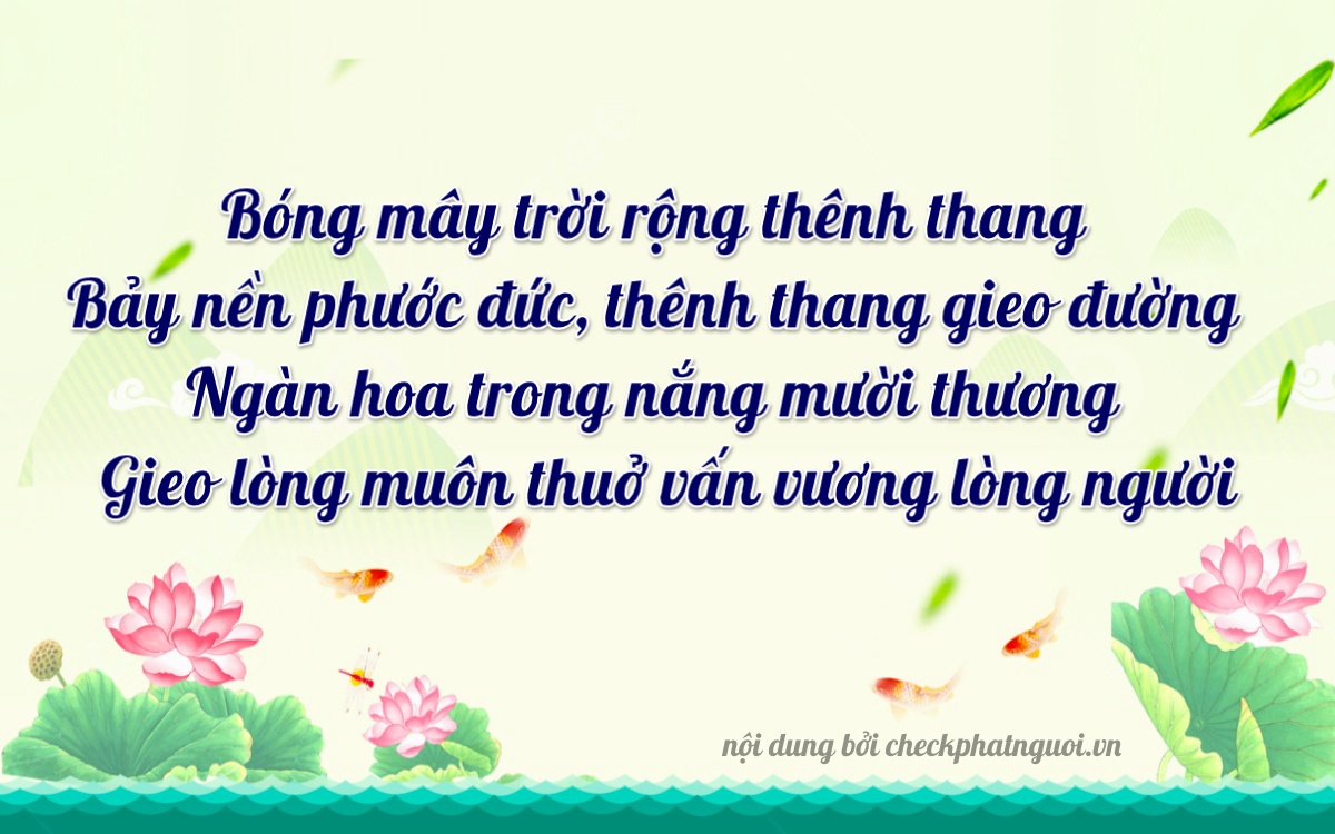 Bài thơ ý nghĩa cho <b>biển số 19A-66740</b> tại website checkphatnguoi.vn