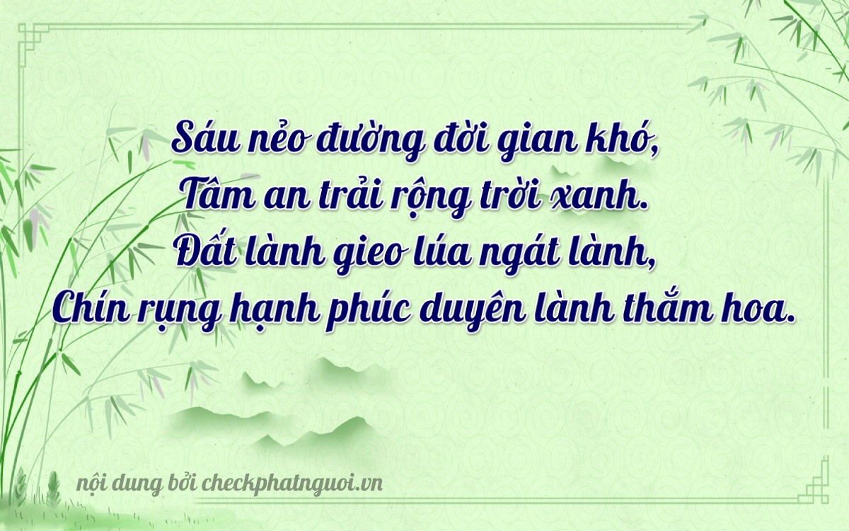 Bài thơ ý nghĩa cho <b>biển số 19A-68089</b> tại website checkphatnguoi.vn