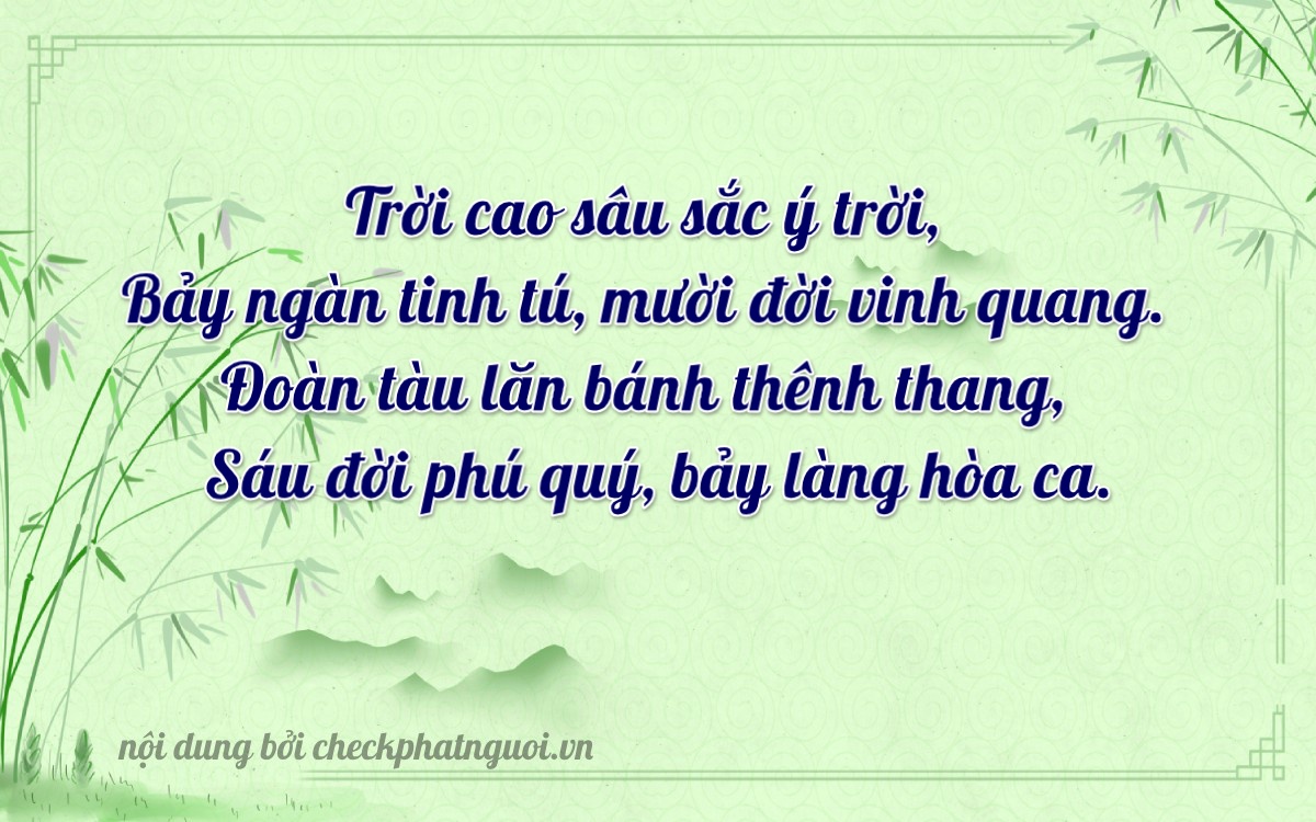 Bài thơ ý nghĩa cho <b>biển số 19A-70667</b> tại website checkphatnguoi.vn