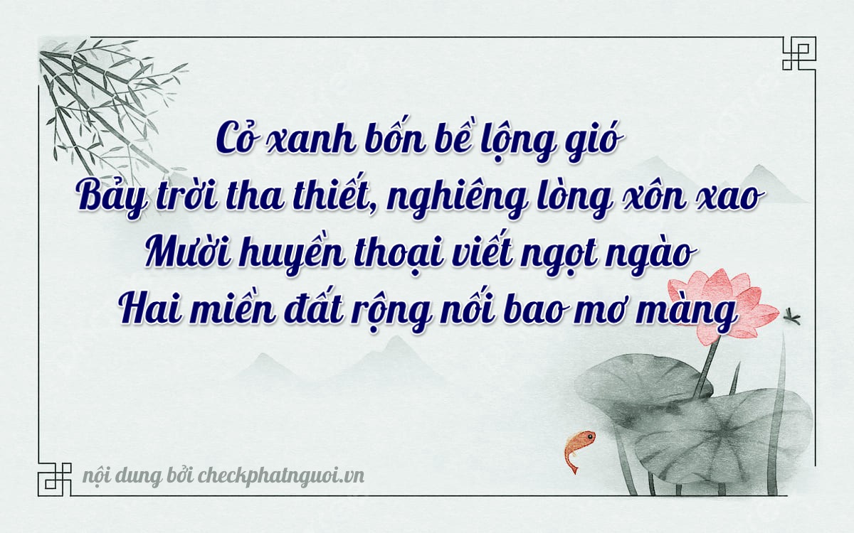 Bài thơ ý nghĩa cho <b>biển số 19A-71412</b> tại website checkphatnguoi.vn