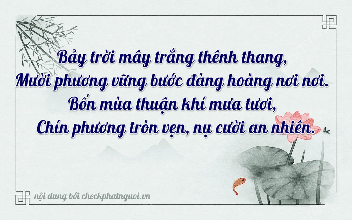 Bài thơ ý nghĩa cho <b>biển số 19A-71495</b> tại website checkphatnguoi.vn