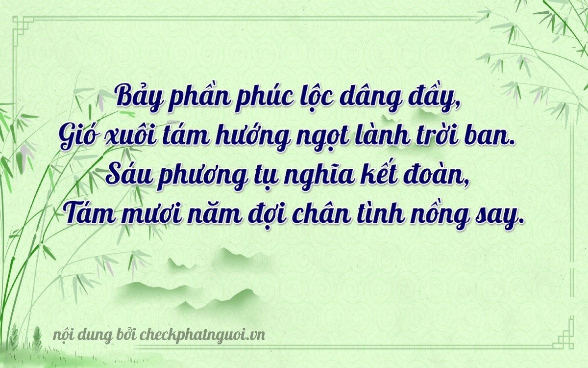 Bài thơ ý nghĩa cho <b>biển số 19A-71638</b> tại website checkphatnguoi.vn
