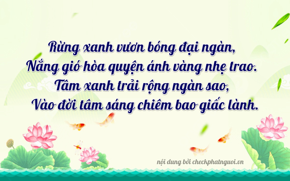 Bài thơ ý nghĩa cho <b>biển số 19A-75101</b> tại website checkphatnguoi.vn