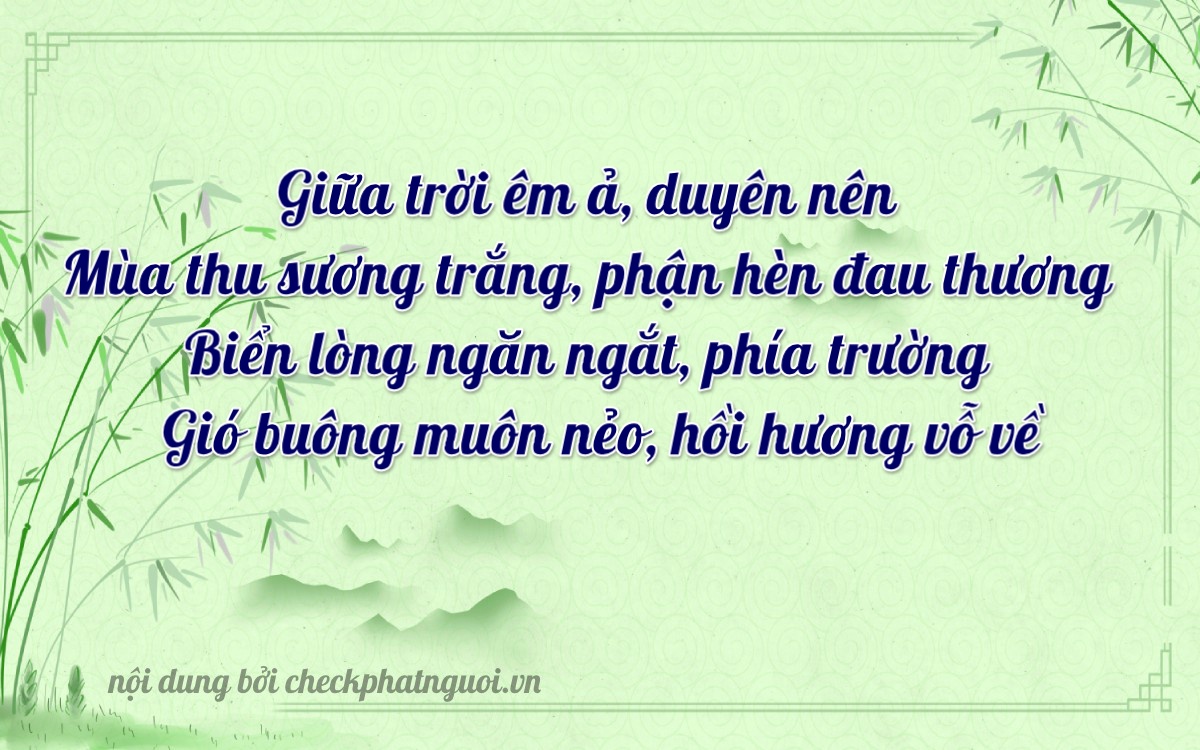 Bài thơ ý nghĩa cho <b>biển số 19A-80324</b> tại website checkphatnguoi.vn