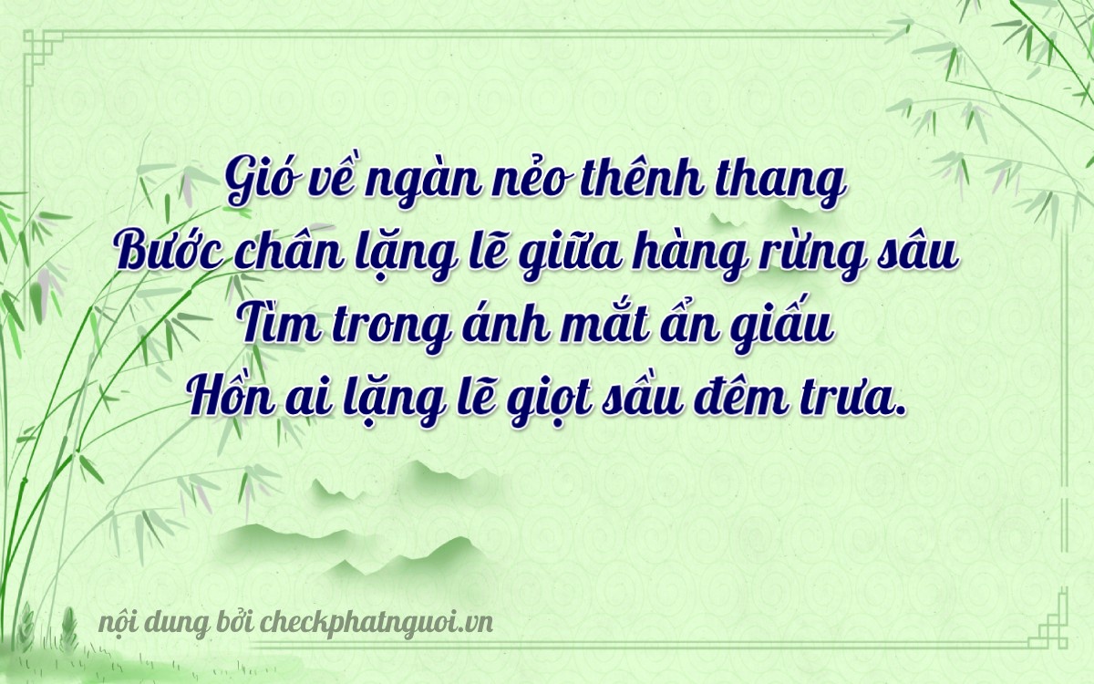 Bài thơ ý nghĩa cho <b>biển số 19A-80471</b> tại website checkphatnguoi.vn