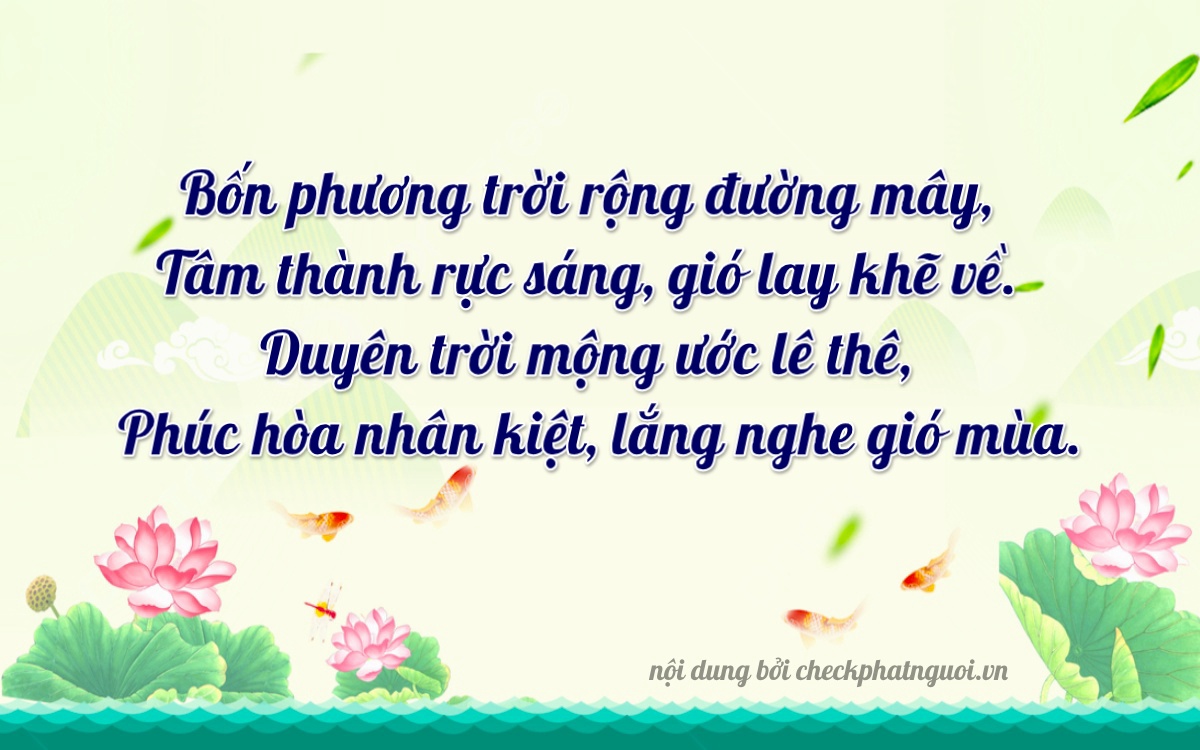 Bài thơ ý nghĩa cho <b>biển số 19A-80474</b> tại website checkphatnguoi.vn
