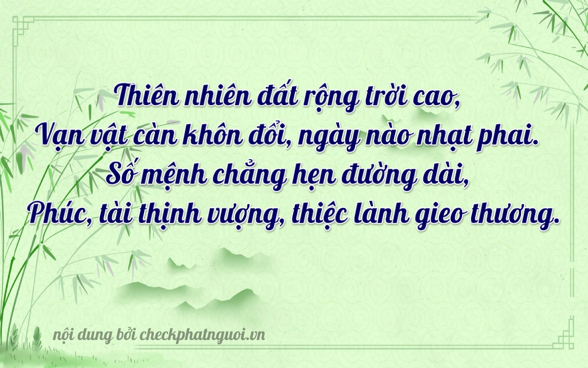 Bài thơ ý nghĩa cho <b>biển số 19AA-10090</b> tại website checkphatnguoi.vn