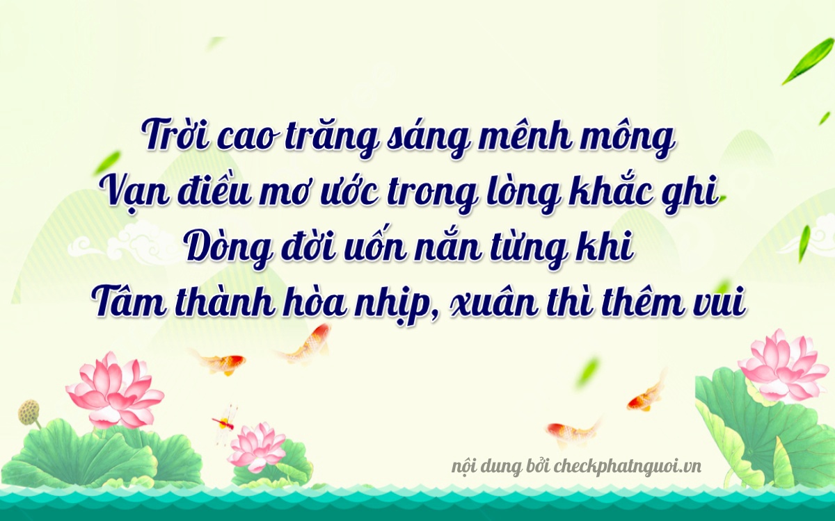Bài thơ ý nghĩa cho <b>biển số 19AA-11523</b> tại website checkphatnguoi.vn
