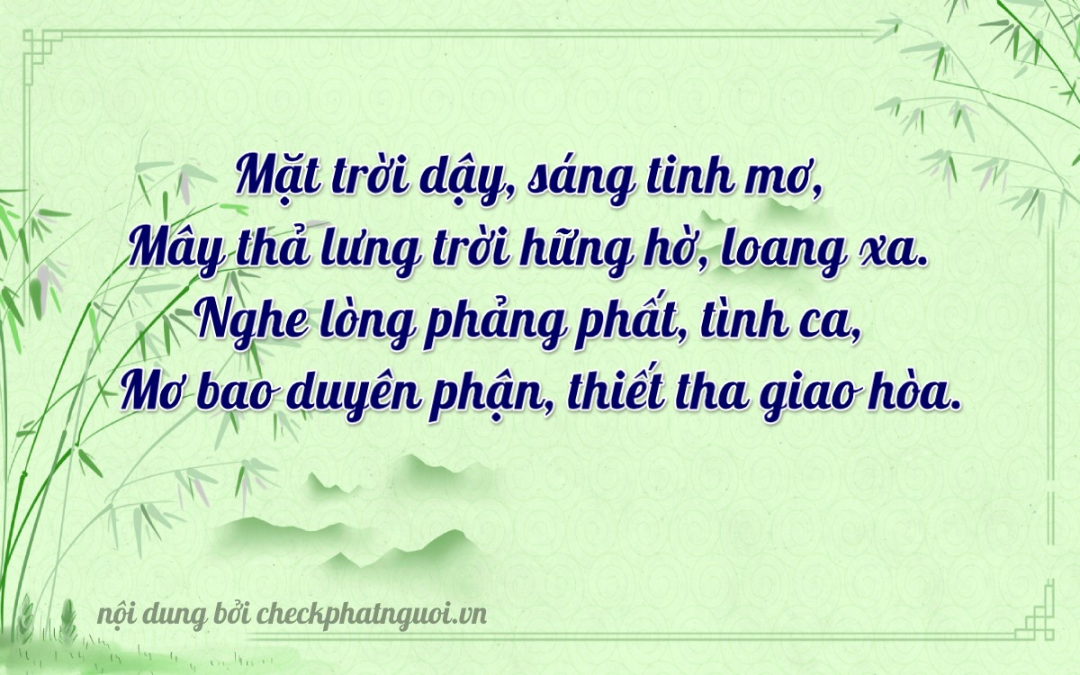 Bài thơ ý nghĩa cho <b>biển số 19AA-13372</b> tại website checkphatnguoi.vn