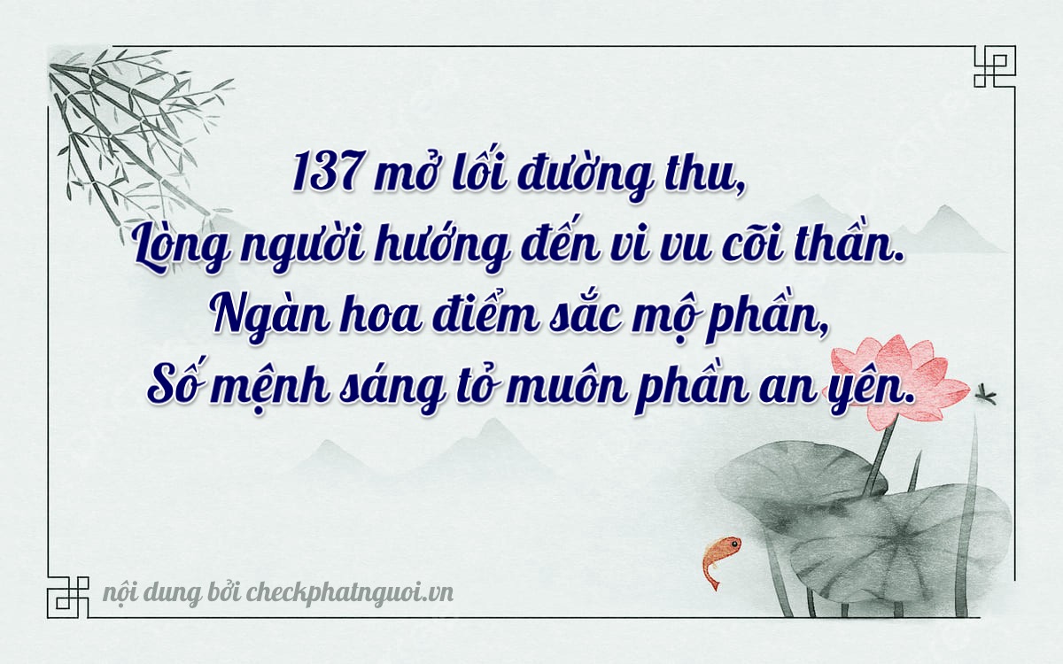 Bài thơ ý nghĩa cho <b>biển số 19AA-13719</b> tại website checkphatnguoi.vn